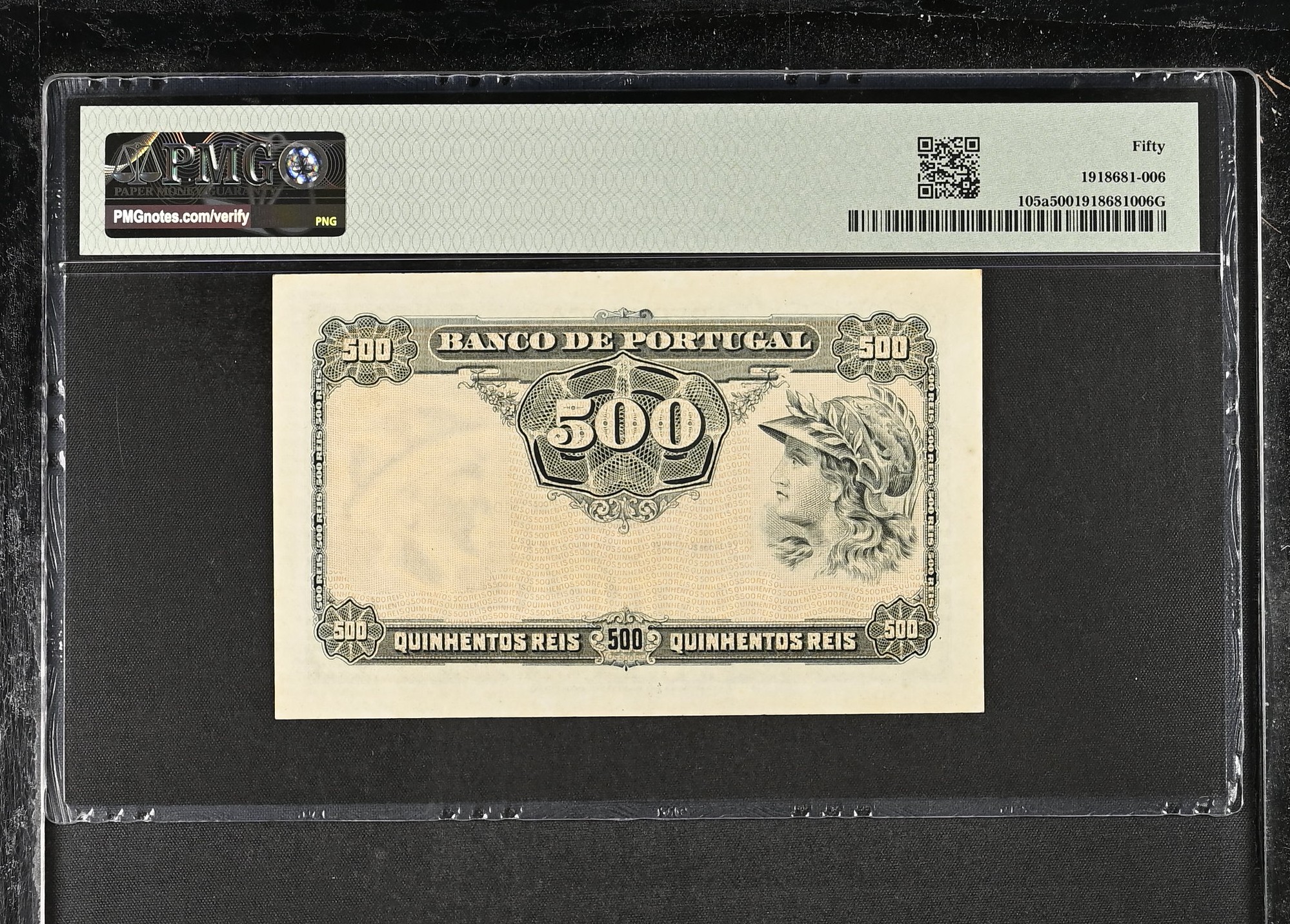 500 Réis 30.09.1910 (Com sobrecarga de República a perto) PMG50