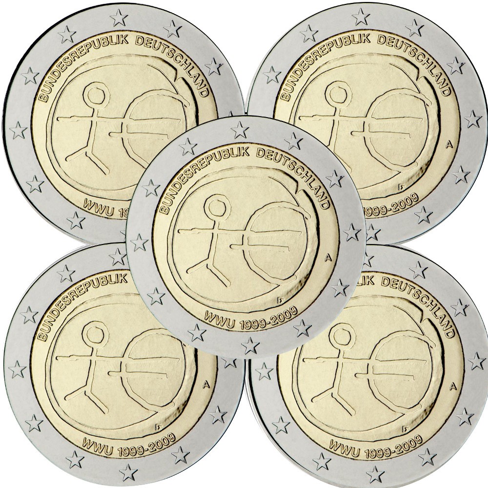 Alemanha 2€ E.M.U. 2009 (5 Letras)