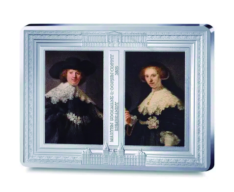 França 10€ "Marten Soolmans e Oopjen Coppit, Rembrandt" 2025 Prata