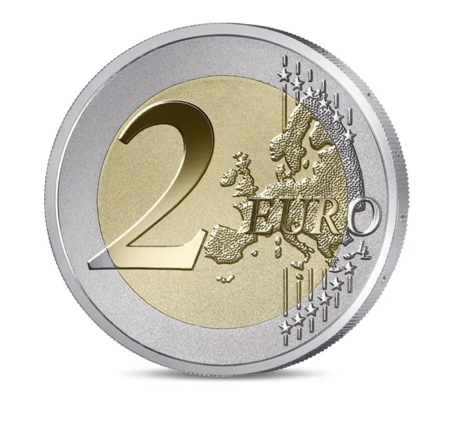 França 2€ Louvre 2025 - Coincard Aleatório 