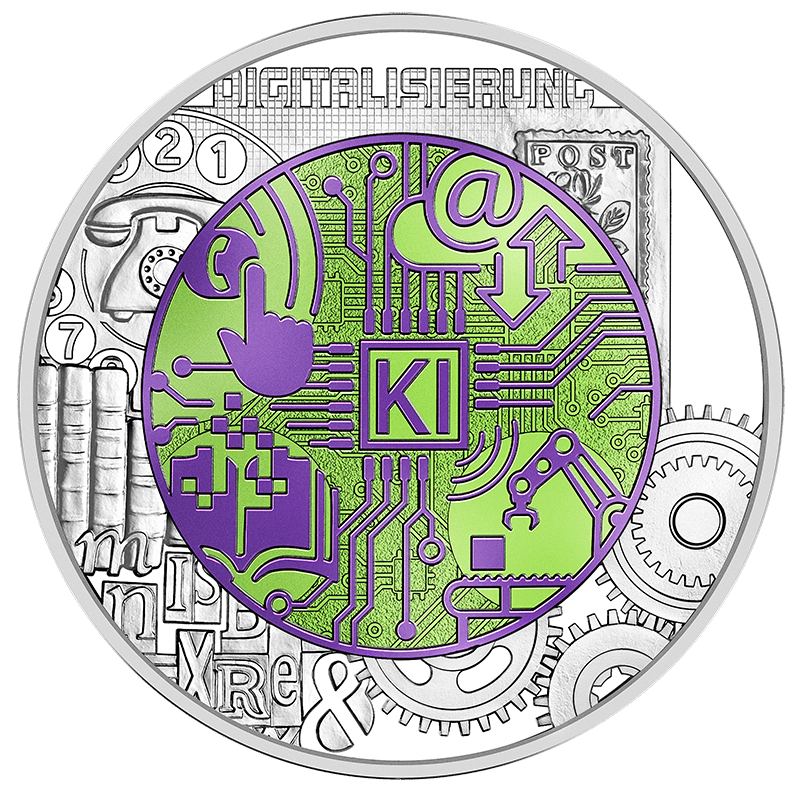 Austria 25€ "Digitalização" Niobium 2025