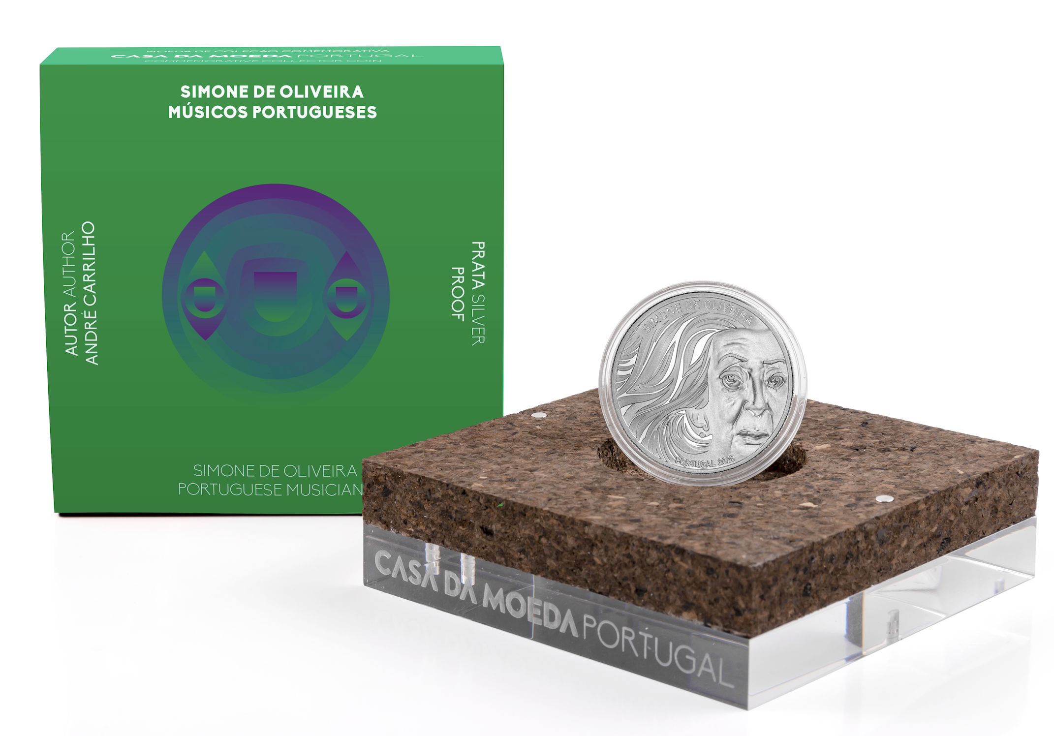 Portugal 5€ Simone de Oliveira 2025 Prata Proof 