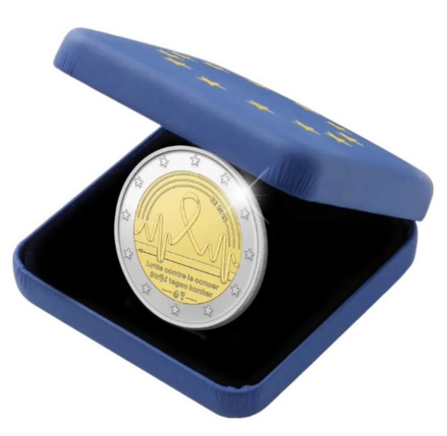 Bélgica 2€ Luta contra o Cancro 2024 Proof 