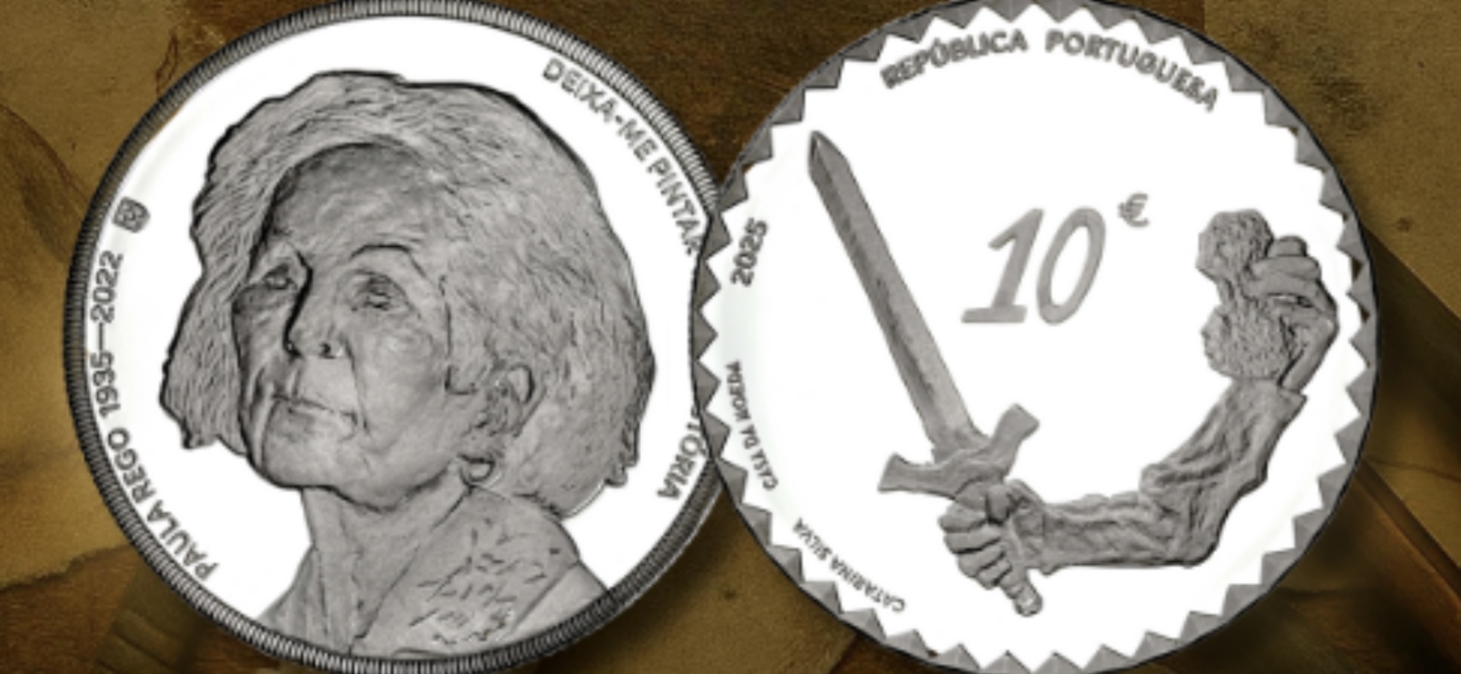 Portugal 10€ Paula Rego - Pintora de Histórias 2025 Prata Proof 