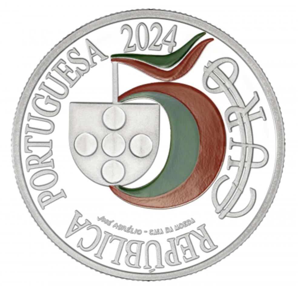  Portugal 5€ 500 Anos do nascimento de Luís Vaz de Camões 2024 Prata Proof
