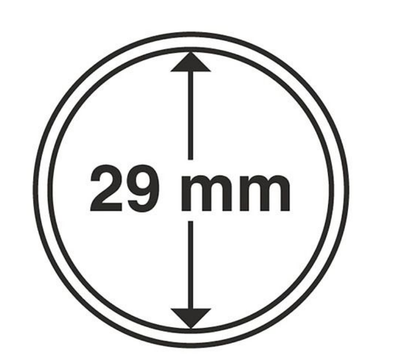 10 Cápsulas para moedas 29mm