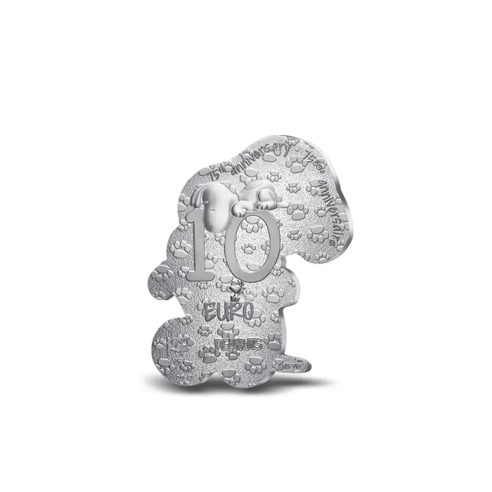 França 10€ Snoopy (Shape) 2025 Prata Proof