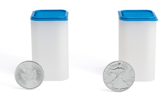 Tubo para 20 moedas 38-39mm empalhável 