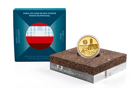 Portugal 5€ Farol de São Vicente Ouro 2025