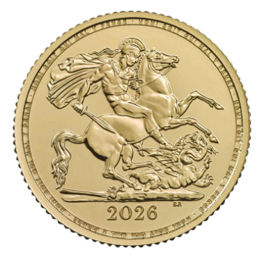 UK 1/2 Libra (Half Sovereign) Carlos III 2026 Ouro disponivel dia 6-7