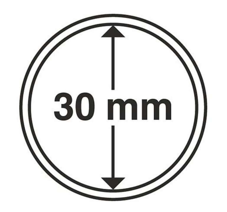 10 Cápsulas para moedas 30mm