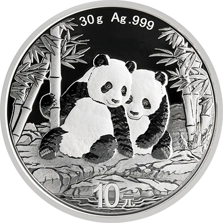 China 10 yuan Panda 2026 30gr. Prata