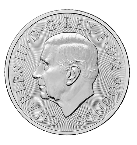 Uk 2 Pounds (1 oz. Prata) Conde Dracula 2025