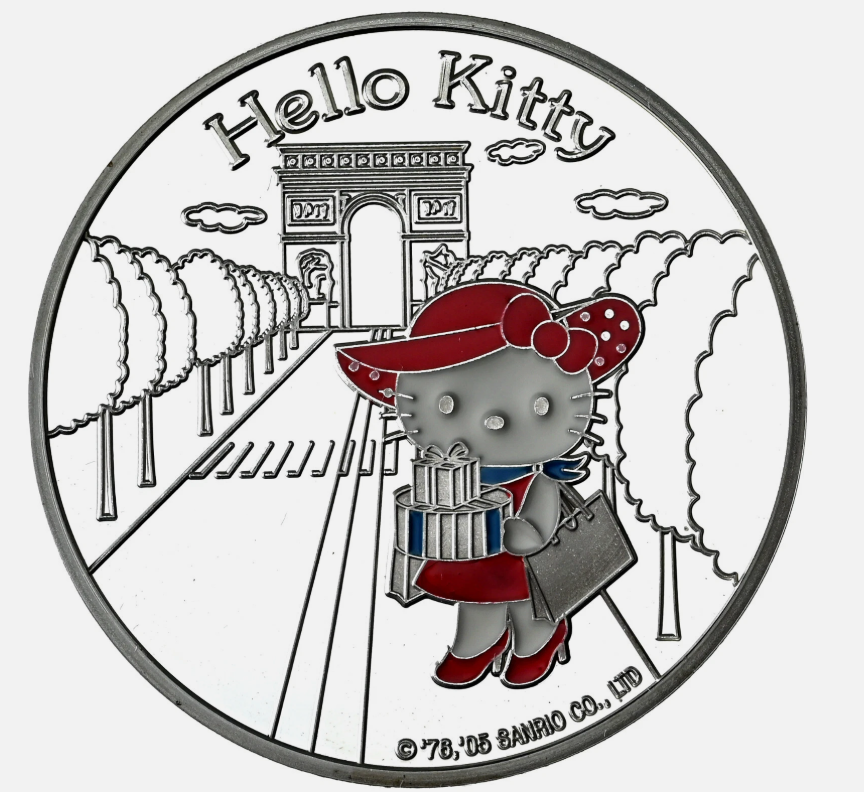 França 1,50€ Hello Kitty nos Campos Eliseos 2005***
