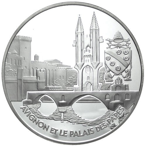 França 1,50€ Avignon e Palácio dos Papas 2004
