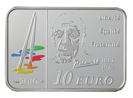 França 10€ Pablo Picasso 2010