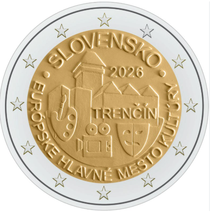 Eslováquia 2€ Capital Europeia da Cultura 2026