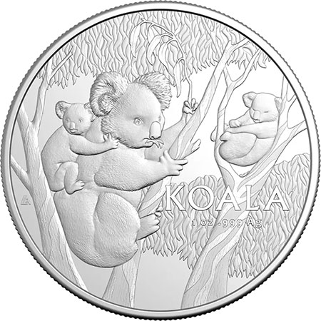 Austrália 1 Dollar Koala (1 oz Prata) 2026