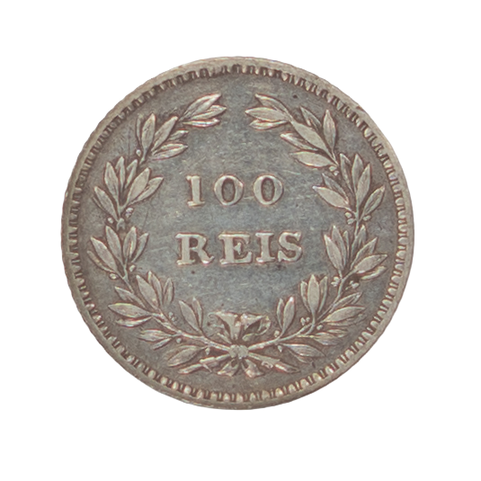 D. Maria II 100 Réis 1853 Prata