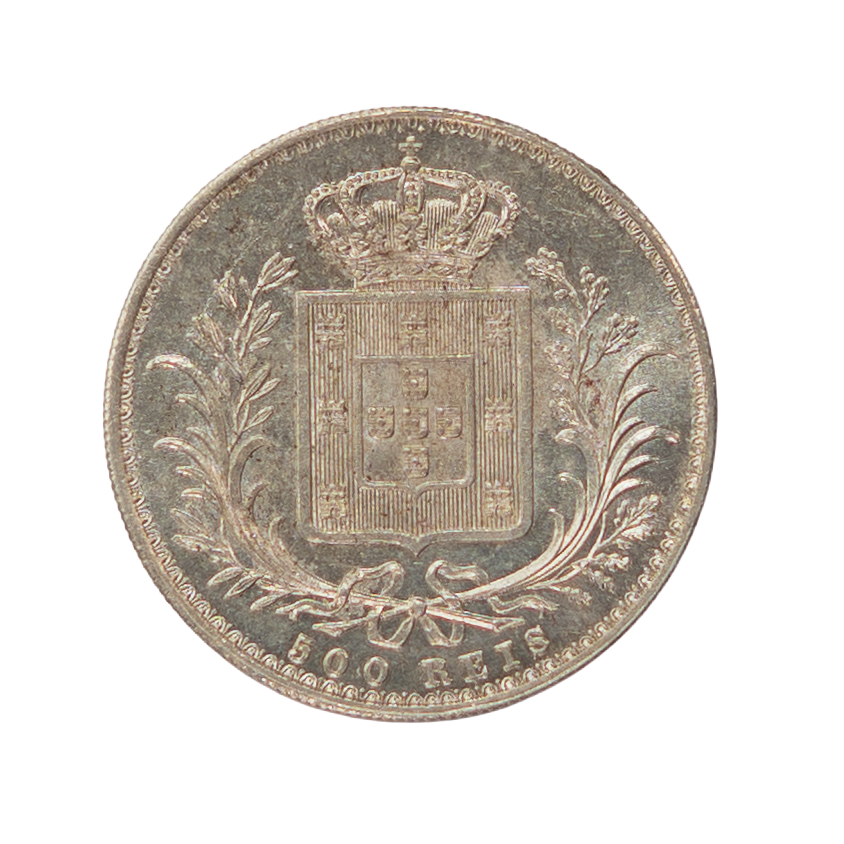 D. Luís I 500 Réis 1889 Prata
