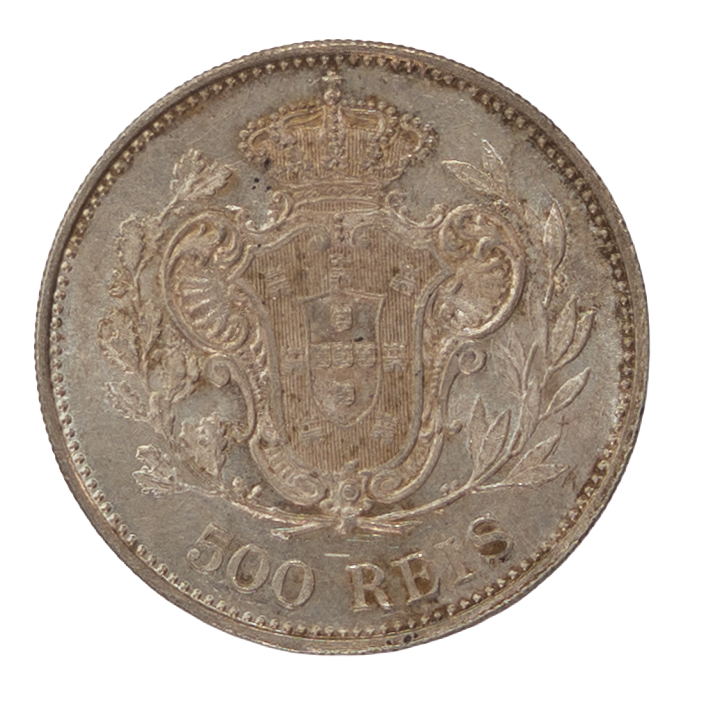 D. Manuel II 500 Réis 1908 Prata 