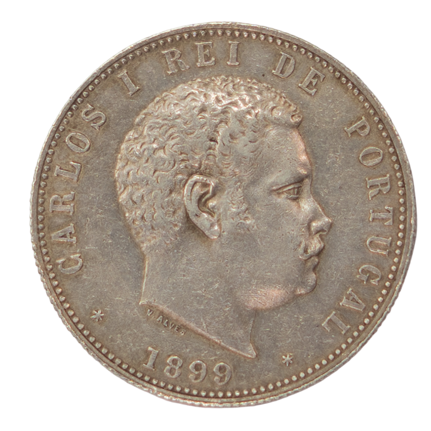 D. Carlos I 1000 Réis 1899 Prata