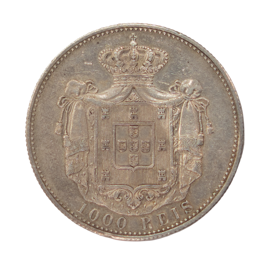 D. Carlos I 1000 Réis 1899 Prata