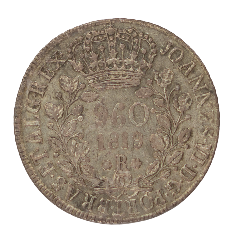 D. João VI 960 Réis  1819 Rio de Janeiro Prata