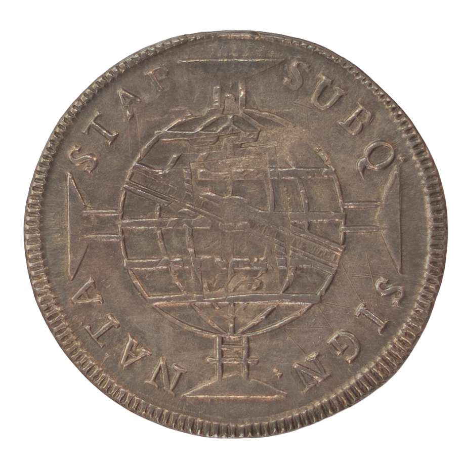 Brasil D. João P. Regente 960 Réis 1815 Bahía (Recunho S/8 Reales) Prata