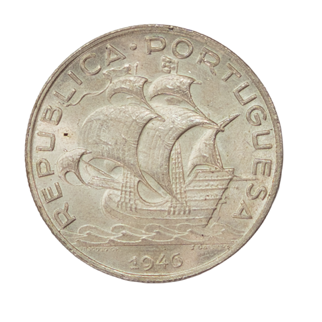 Portugal 5 Escudos 1946 Prata