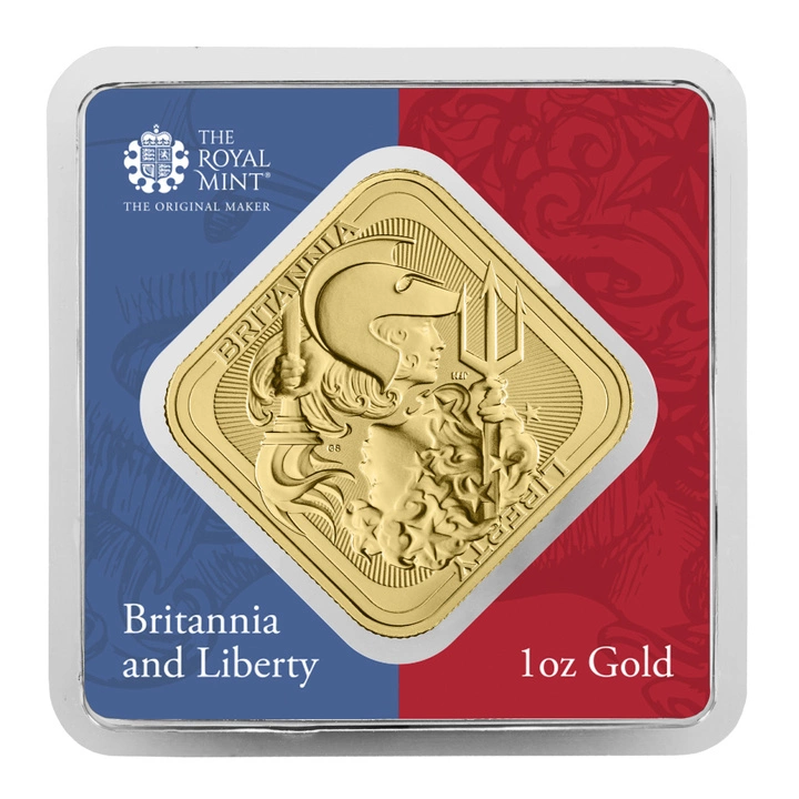 Britannia e Liberty Barra 1 Onça (31,1 gr.de ouro)