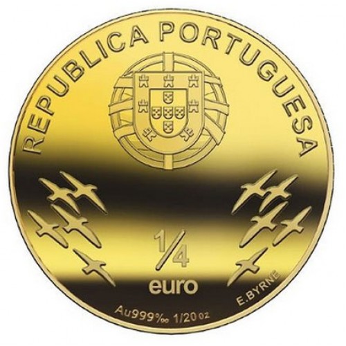 Portugal 1/4€ Fernando Pessoa 2014 em caixa acrilica