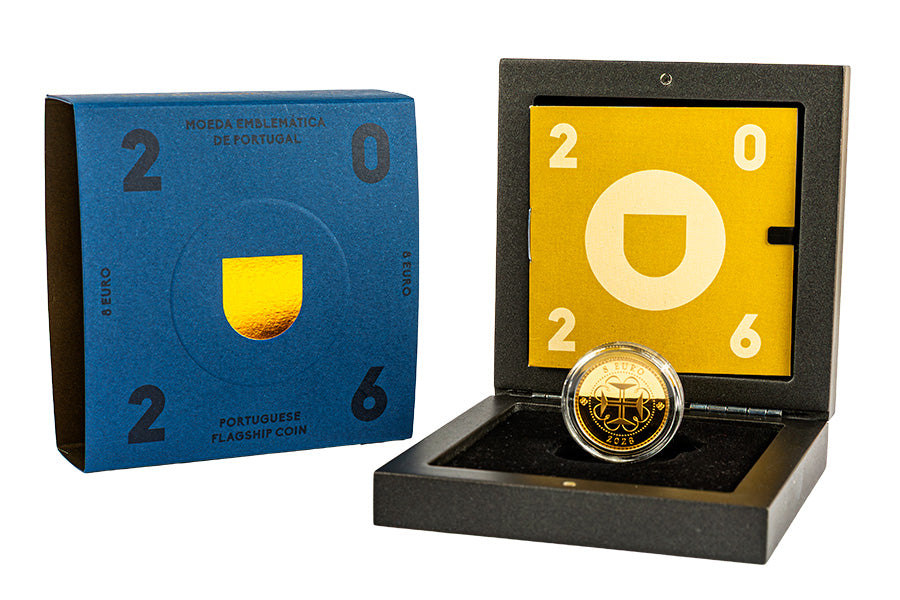 8€ Moeda Emblemática de Portugal (Ouro Proof – 1/4 Oz) 2026