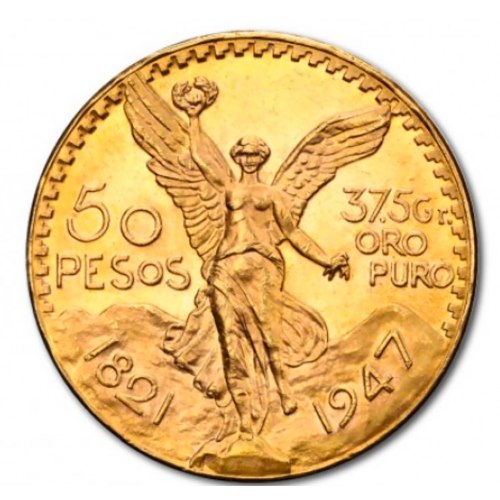 México 50 Pesos 1947 Ouro