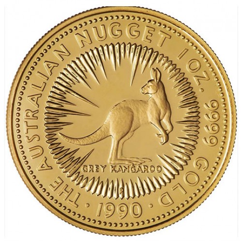 Austrália 100 Dollars (1 Oz ouro) Grey Kanguru 1990