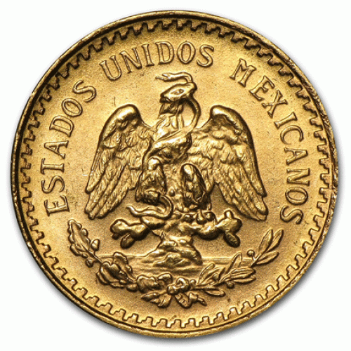 Mexico 2 1/2 Pesos em Ouro