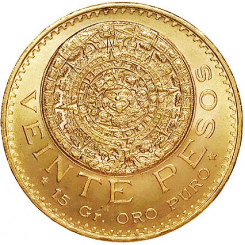 México 20 Pesos 1959 Ouro