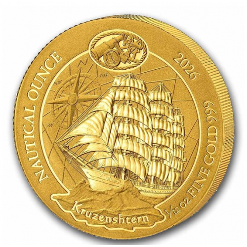 Rwanda 100 RWF Nautica 1oz Ouro 2026