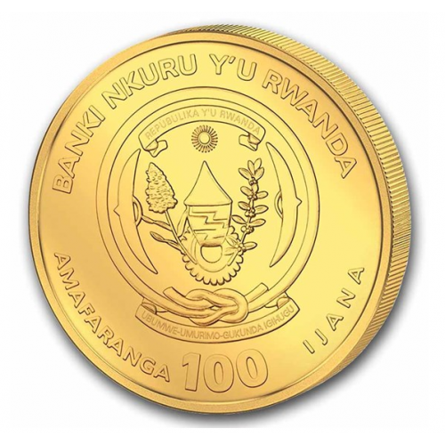 Rwanda 100 RWF Nautica 1oz Ouro 2026