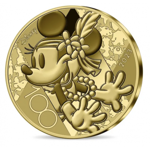 França 5€ 100 Anos da Disney Ouro 2023