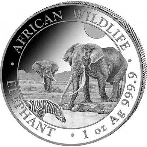 Somália 100 Shillings 1. oz prata Elefante 2026