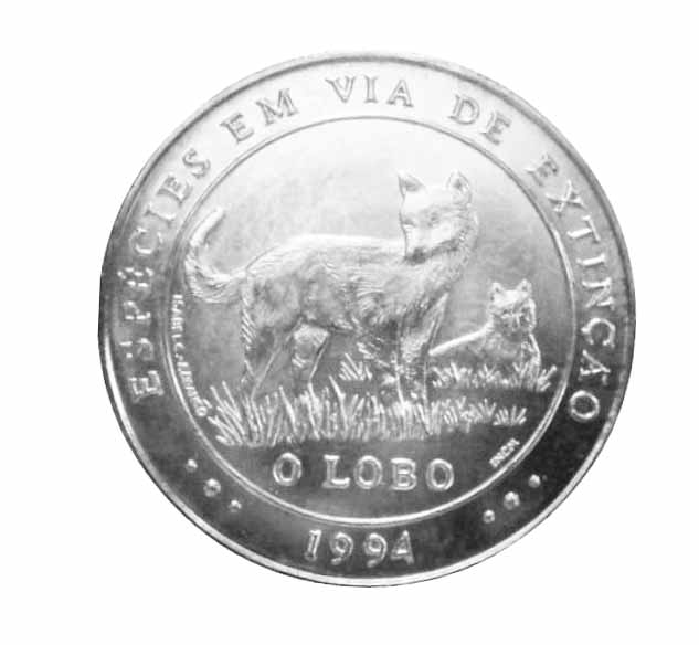Portugal 1000$00 Escudos - O Lobo de 1994
