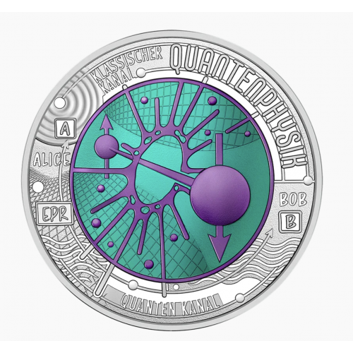 Áustria 25€ Niob Física Quantica 2026