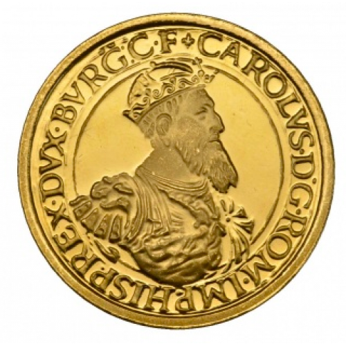 Belgica 50 Ecus Carlos V 1987 Ouro