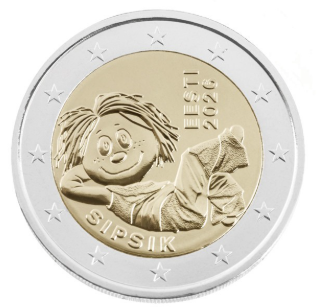 Estónia 2€ Sipsik 2026