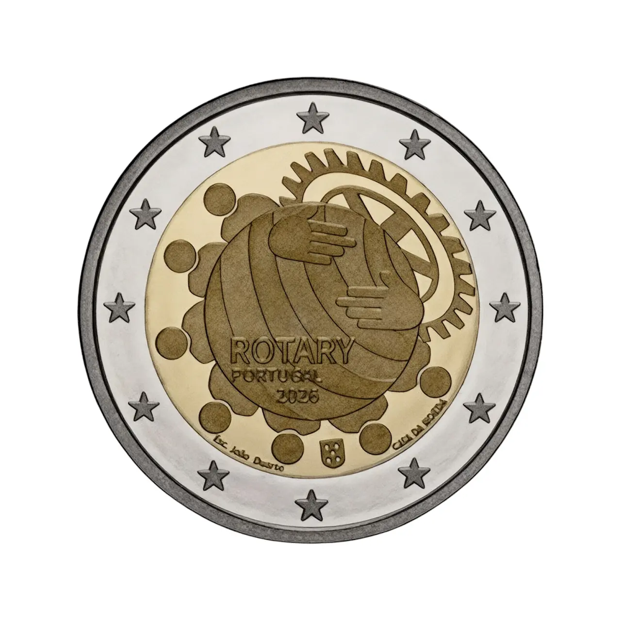 Portugal 2 Euro “ Centenário do Rotary em Portugal” Proof 2026