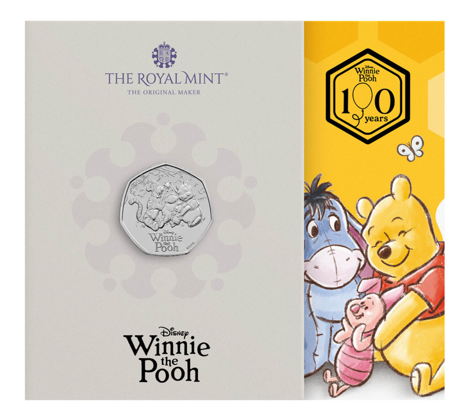 UK 0,50 Pound 100 anos Winnie the Pooh 2026