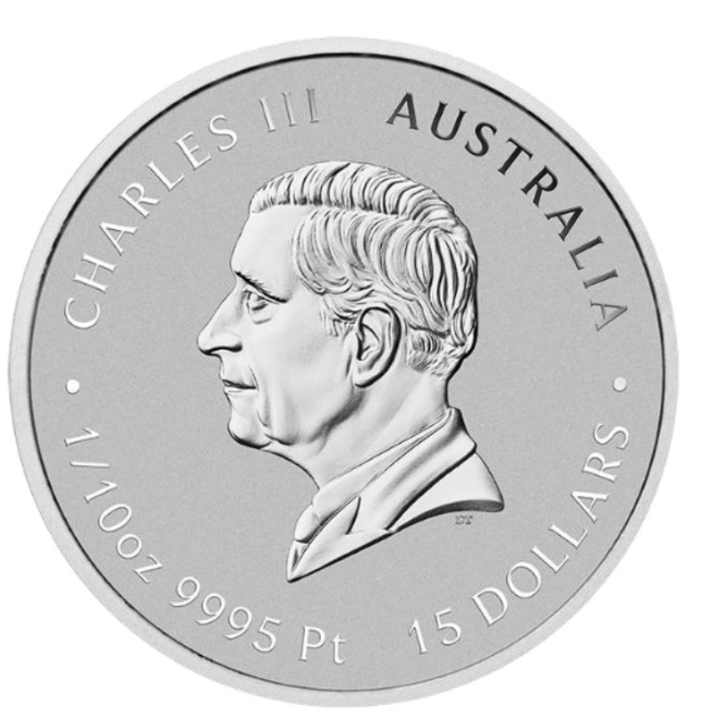 Austrália 15 Dólares  1/10oz Ano do Cavalo Platina 2026