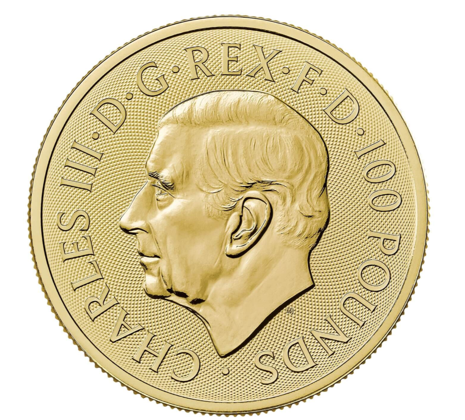 UK 100 Pounds Brasão de Armas 1 oz Ouro 2026