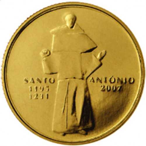 Portugal 1/4€ 2007 - Santo António de Lisboa ouro